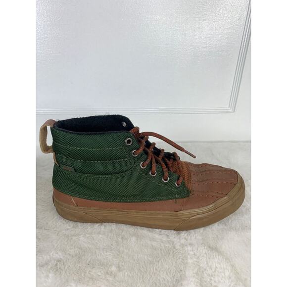 Vans Sk8-Hi MTE Del Pato Kombu Green Tortoise Shell Mens Size 8 Duck Boots - Picture 7 of 9
